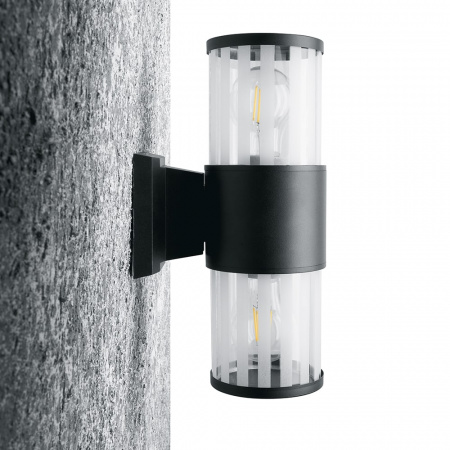 Фасадный светильник DH0902 под лампу Е27 (чёрный) (4)