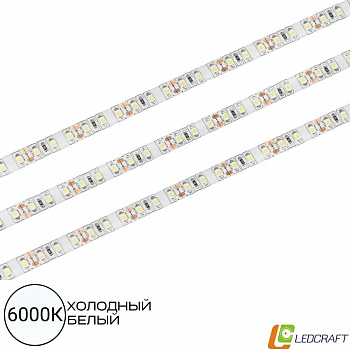 Влагозащищённая светодиодная лента SMD 3528 / 120LED / 12V / 9,6W / IP65 / 6000K