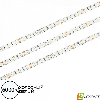 Влагозащищённая светодиодная лента SMD 5630 / 60LED / 12V / 16W / IP65 / 6000K