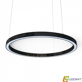 Ø1150*80*50мм (120W) светодиодный профильный круглый светильник чёрный