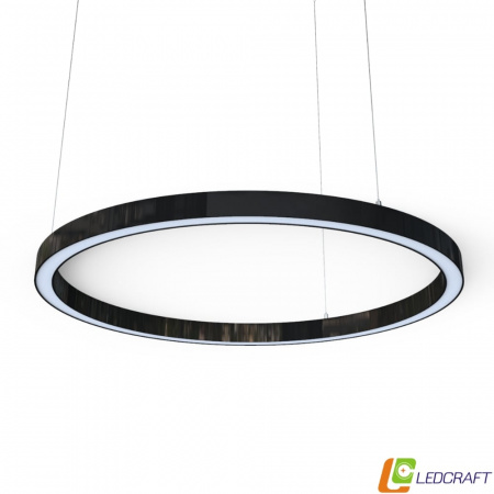 светодиодный профильный круглый светильник чёрный (3)