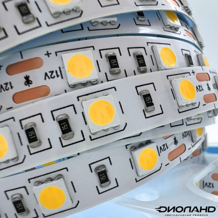 Светодиодная лента SMD 5050  60LED  12V  14.4W  IP20  3000K (5)
