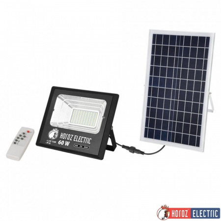 Прожектор светодиодный в комплекте с солнечной панелью TIGER 60W