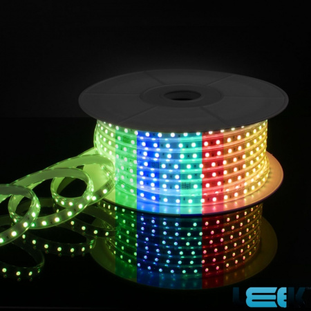 Светодиодная лента SMD 5050  60LED  220V  14,4W  IP67  RGB