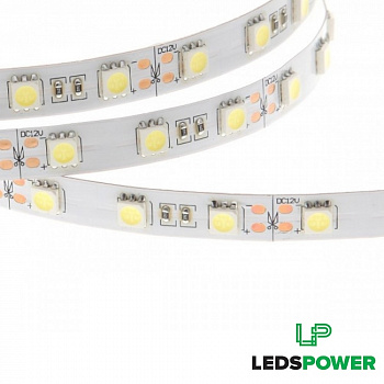 Светодиодная лента LUX SMD 5050 / 60LED / 24V / 14,4W / IP20 / 3000К