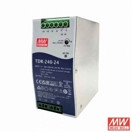 Блок питания на дин рейку 240W 24V IP20 (1)