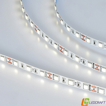 Светодиодная лента SMD 5050 / 60LED / 12V / 14,4W / IP20 / 4000К