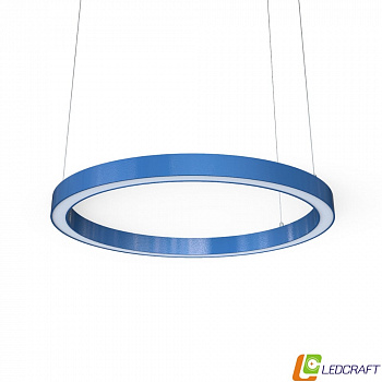 Ø875*80*50мм (45W) светодиодный профильный круглый светильник синий