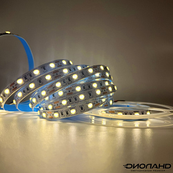 Светодиодная лента SMD 5050 / 60LED / 12V / 14.4W / IP20 / 3000K