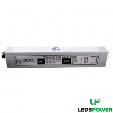 Блок питания SLIM 20W 12V IP67