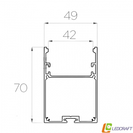 Алюминиевый профиль LC-LP-7050-2 (2)