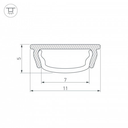 Гибкий алюминиевый профиль ARH-BENT-W11-2000 (5)
