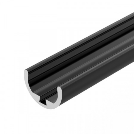 Чёрный алюминиевый мини-профиль ROUND-D10.5-2000 ANOD BLACK (2)