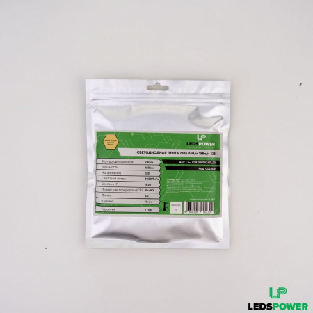 Светодиодная лента SMD 2835  240LED  12V  18W  IP20  3000К (4)
