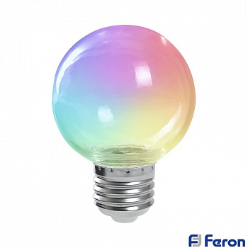 Светодиодная лампа для гирлянды белт-лайт G60 E27 3W (быстрая смена цвета)