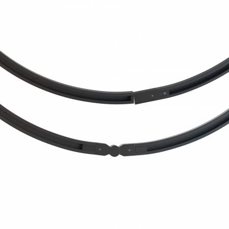 1,2 метра круглый однофазный шинопровод (чёрный) (3)