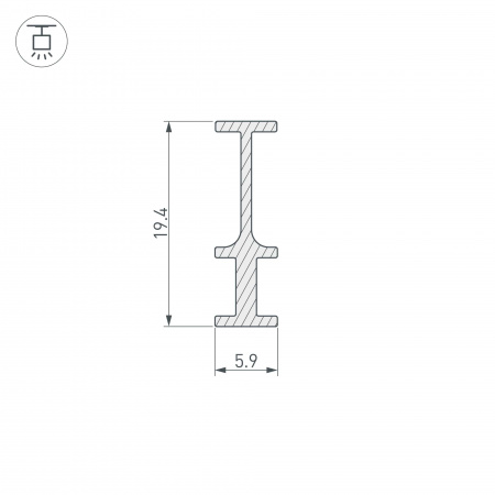 Профиль-держатель FOLED-RAIL (3)