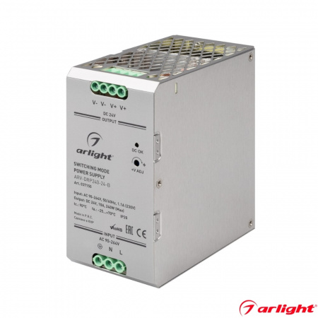 Блок питания на дин рейку 240W 24V IP20 (1)