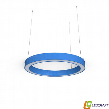 Ø600*80*50мм (31W) светодиодный профильный круглый светильник синий