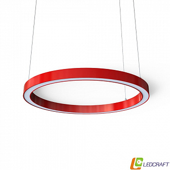 Ø875*80*50мм (90W) светодиодный профильный круглый светильник красный