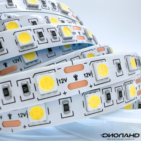 Светодиодная лента SMD 5050  60LED  12V  14.4W  IP20  4000K (4)