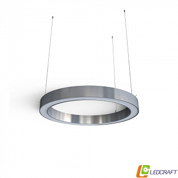 Ø600*80*50мм (31W) светодиодный профильный круглый светильник серый