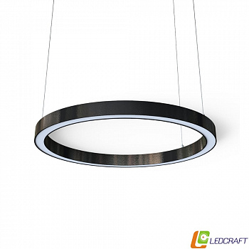 светодиодный профильный круглый светильник чёрный (2)