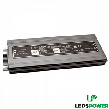 Блок питания SLIM 100W 12V IP67