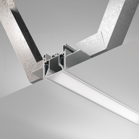 КОМПЛЕКТ алюминиевый профиль для натяжного потолка 72x35 (2 метра) (1)