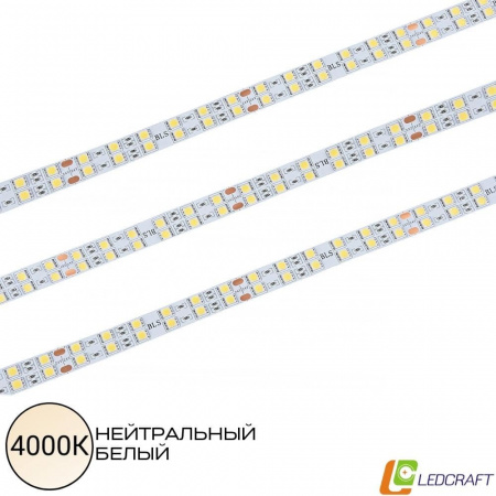 Светодиодная лента SMD 5050  120LED  24V  25W  IP33  4000К