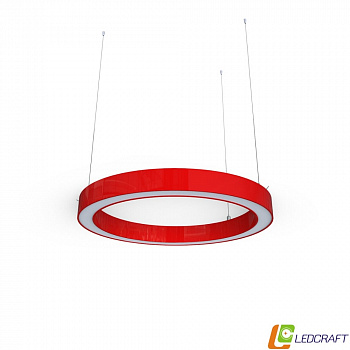 Ø600*80*50мм (31W) светодиодный профильный круглый светильник красный