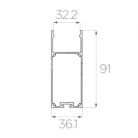 Алюминиевый профиль LC-LP-9035 (2 метра) (2)