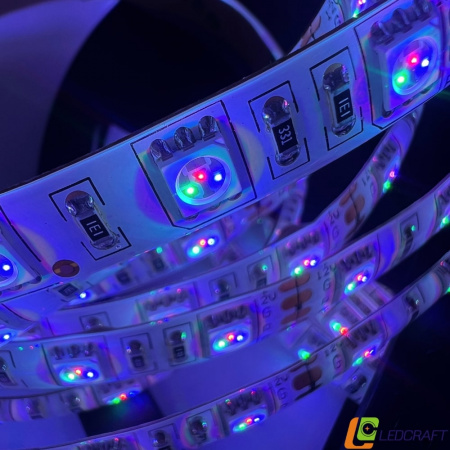 Светодиодная лента SMD 5050  60LED  12V  15W  IP65  RGB (1)