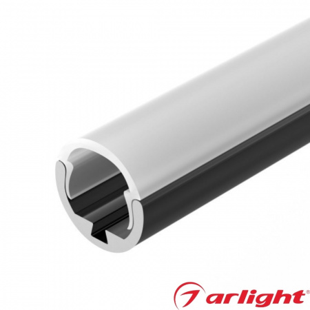 Чёрный алюминиевый мини-профиль ROUND-D10.5-2000 ANOD BLACK (1)