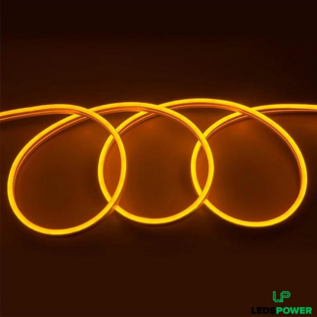 Гибкий неон 9W 12V ПВХ 126мм ОРАНЖЕВЫЙ (катушка 50 метров)