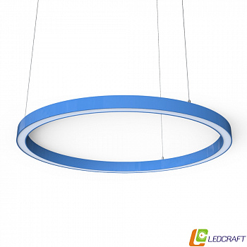 Ø1150*80*50мм (60W) светодиодный профильный круглый светильник синий
