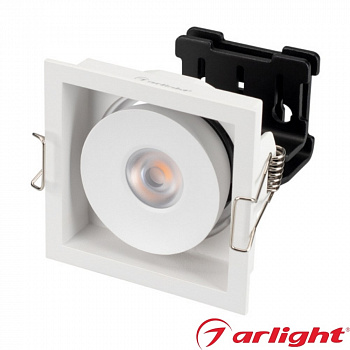 Встраиваемый квадратный поворотный светильник SIMPLE 9W (1)