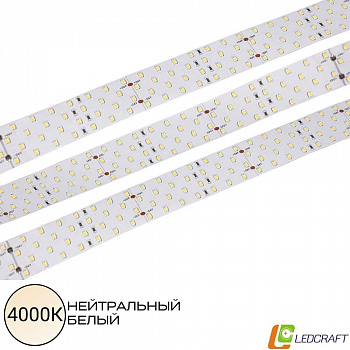 Светодиодная лента SMD 2835 / 280LED / 24V / 28,8W / IP20 / 4000K 4-х рядная