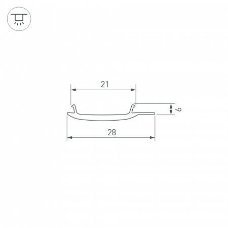 Рассеиватель STRETCH-S-20-WALL-SIDE (10 метров) (2)